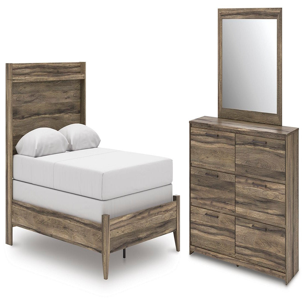 Elbrim Queen Panel Bed, Dresser and Mirror (PCB2005-SI)