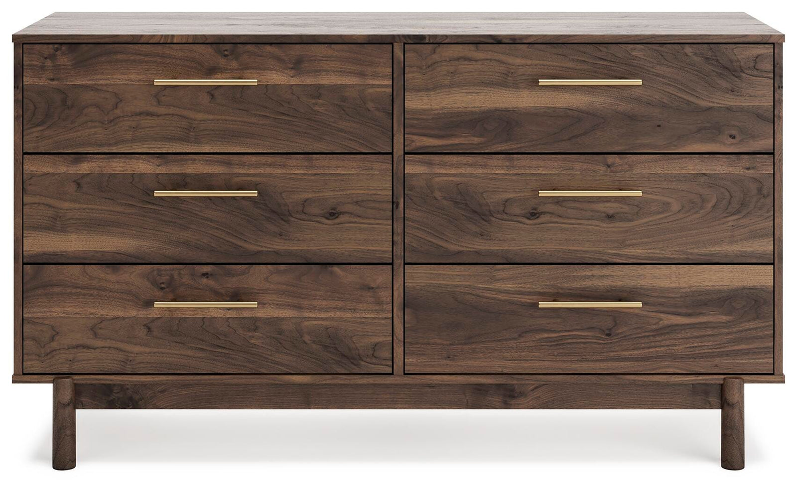 Calverson Panel Platform Bed with Dresser and Nightstand - Mocha (EB3660-SI) - Image 2