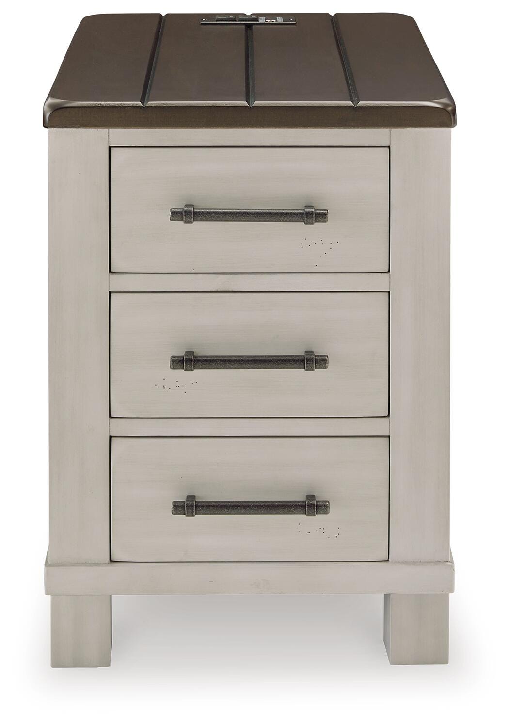 Darborn Lift-top Coffee Table and 2 Chairside End Tables - Gray/Brown (T796-SI) - Image 10