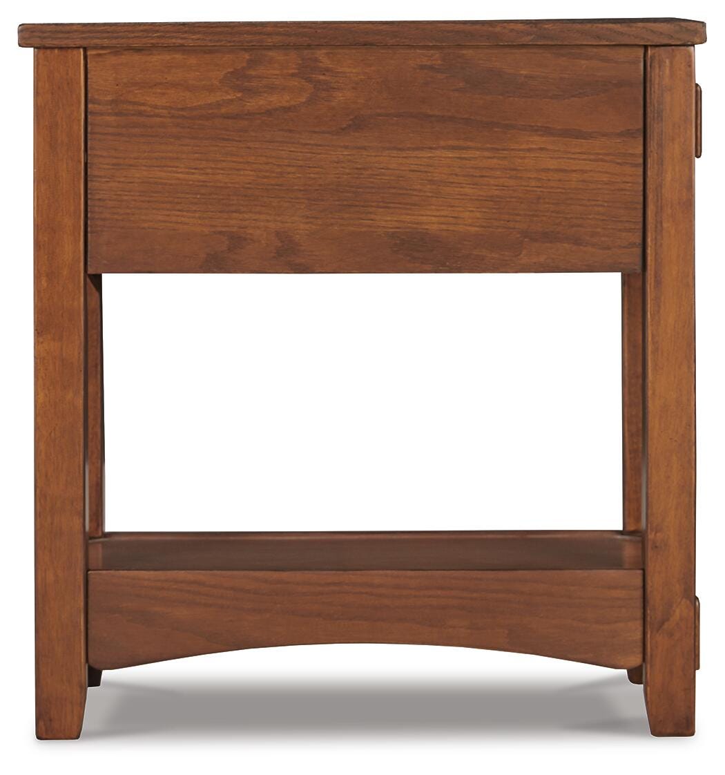 Breegin Chairside End Table - Brown (T007-SI) - Image 3