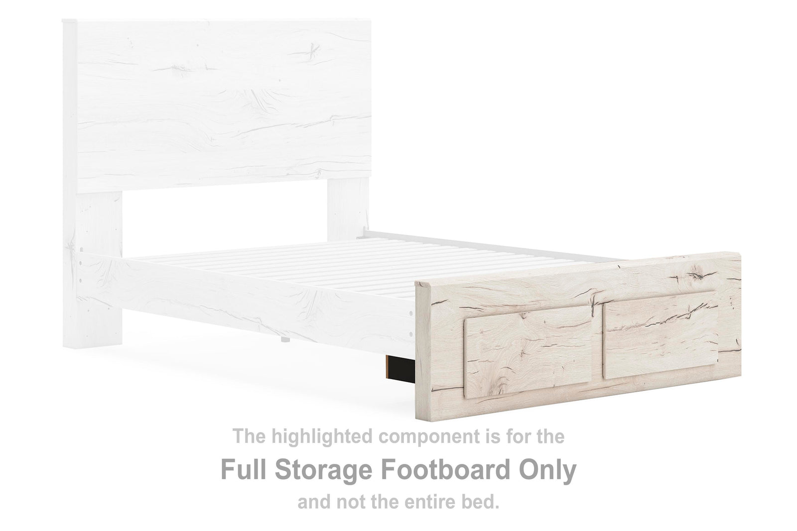 Lawroy Storage Footboard - Light Natural (B2310-SI)