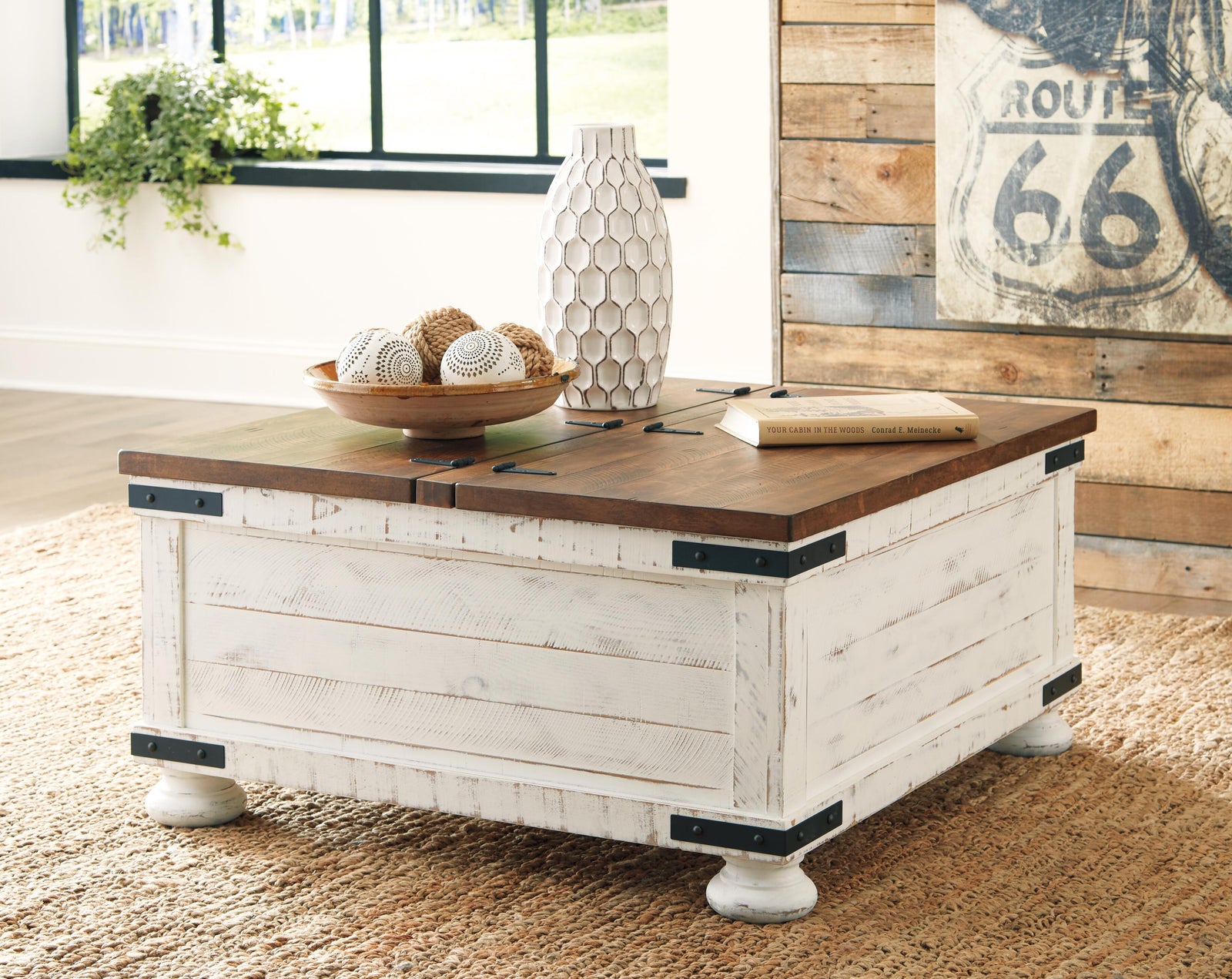 Wystfield Coffee Table and 2 End Tables - White/Brown (T459-SI) - Image 20