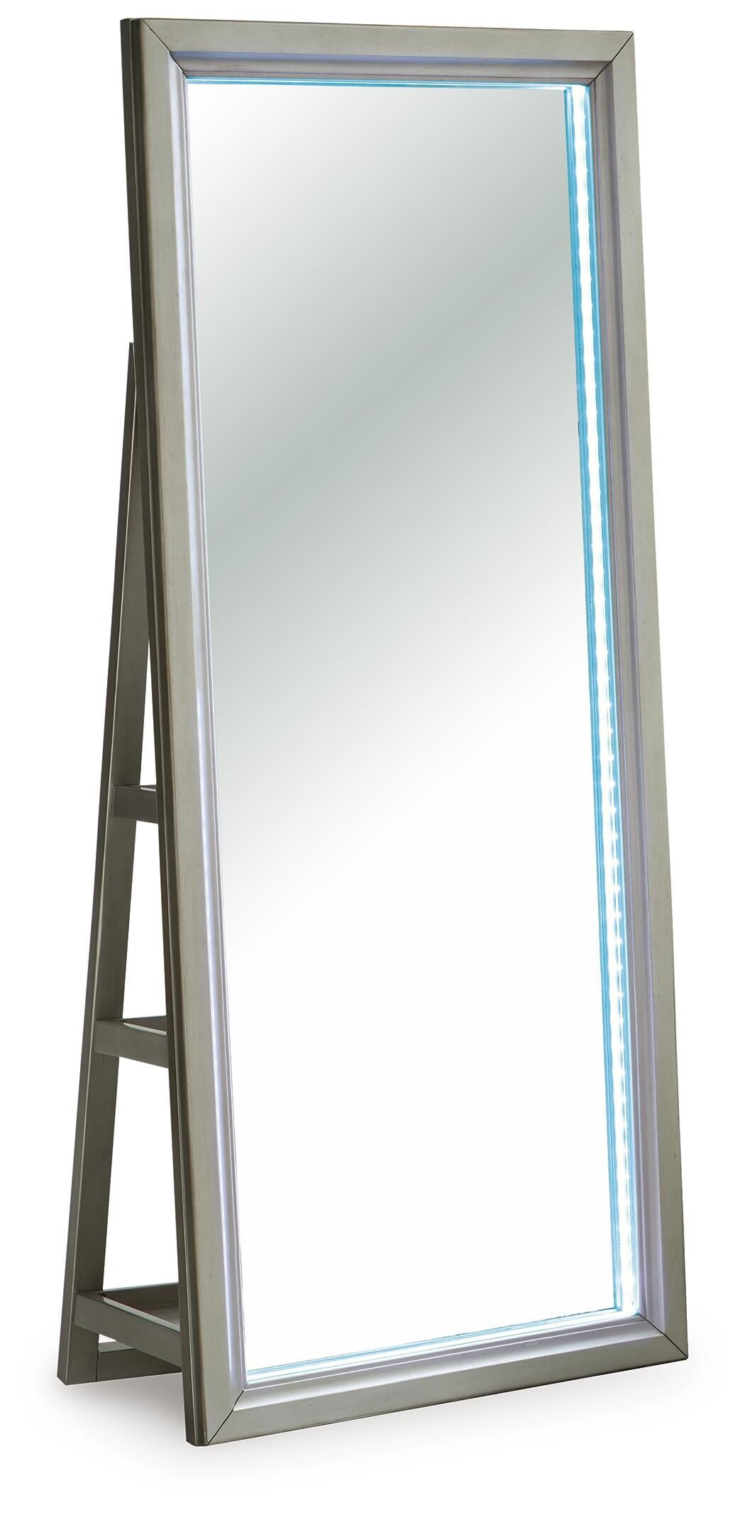 Evesen Floor Standing Mirror/Storage (A8010380-SI) - Image 5