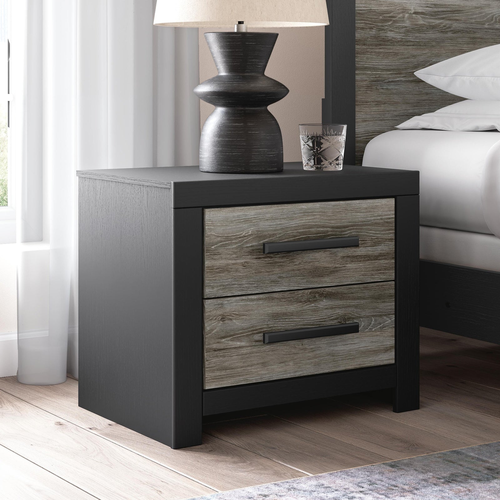 Broachmyn Queen Bookcase Panel Bed, Dresser and Nightstand (PCB1118-SI) - Image 26