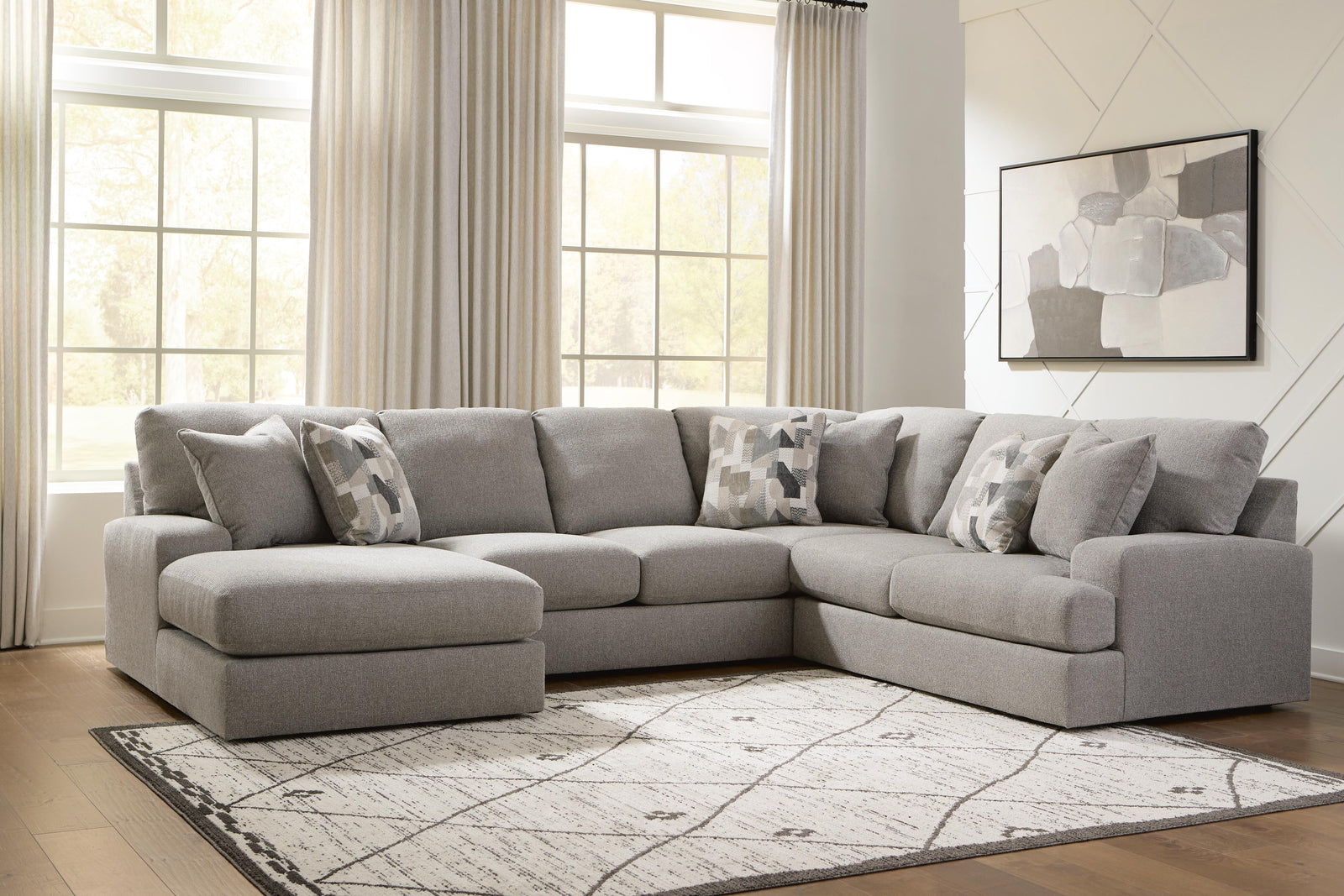 Lindon 3-Piece Sectional with Chaise (84704-SI) - Image 2