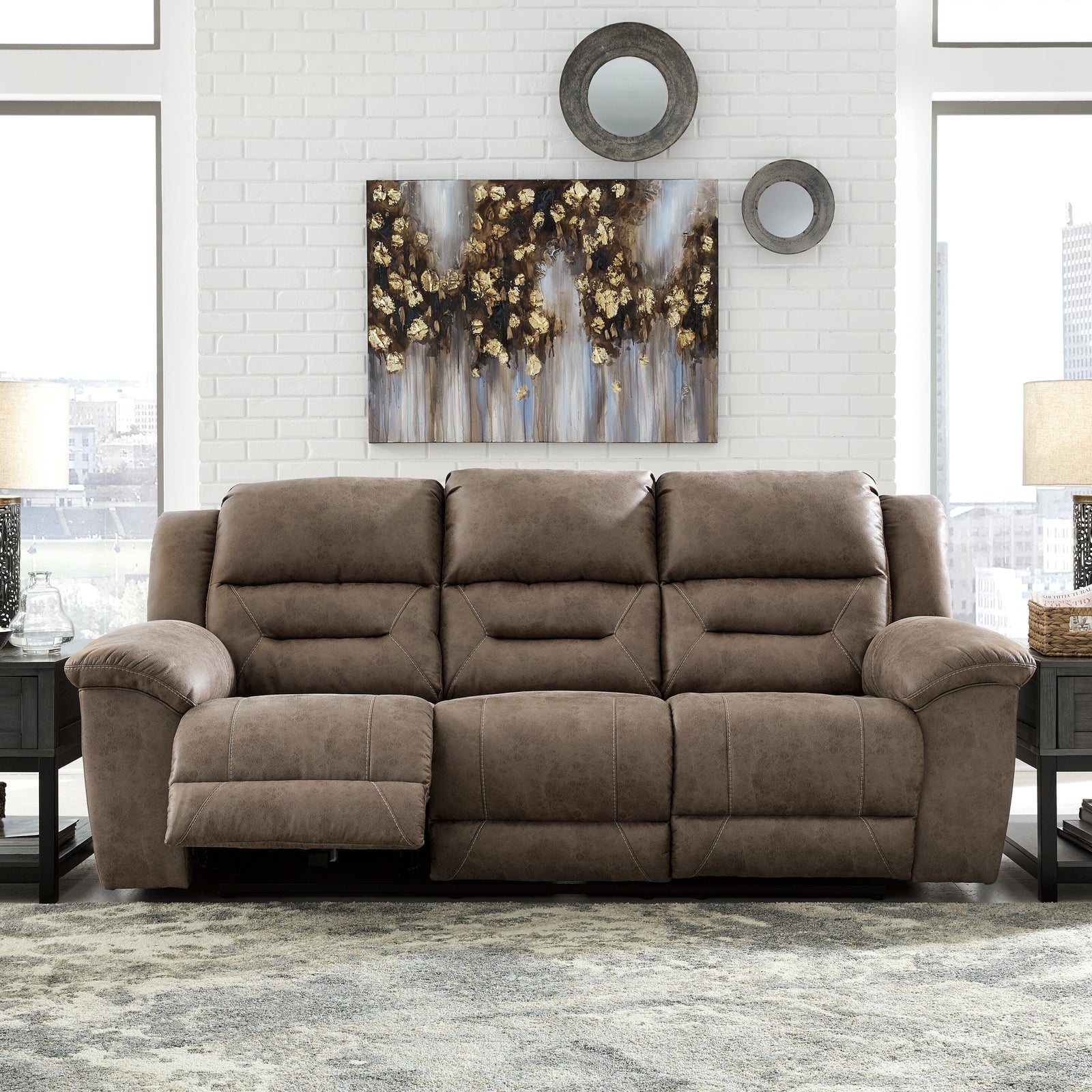 Stoneland Reclining Sofa (39905-SI) - Image 3
