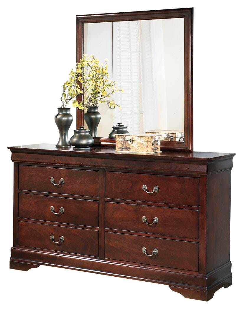 Alisdair Sleigh Bed, Dresser, Mirror and Nightstand (B376-SI) - Image 2