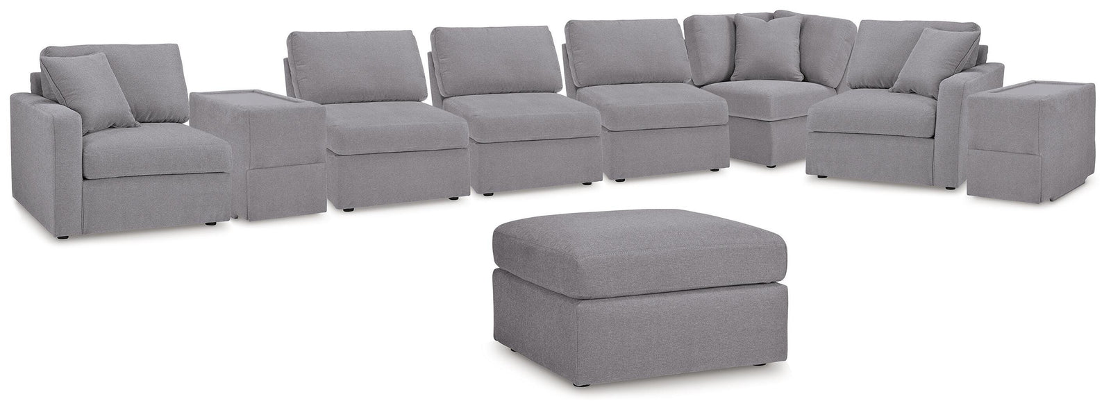 Modmax 8-Piece Sectional and Ottoman (92104-SI)