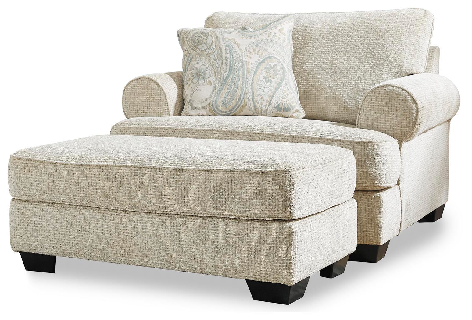 Monaghan Oversized Chair and Ottoman (96205-SI)