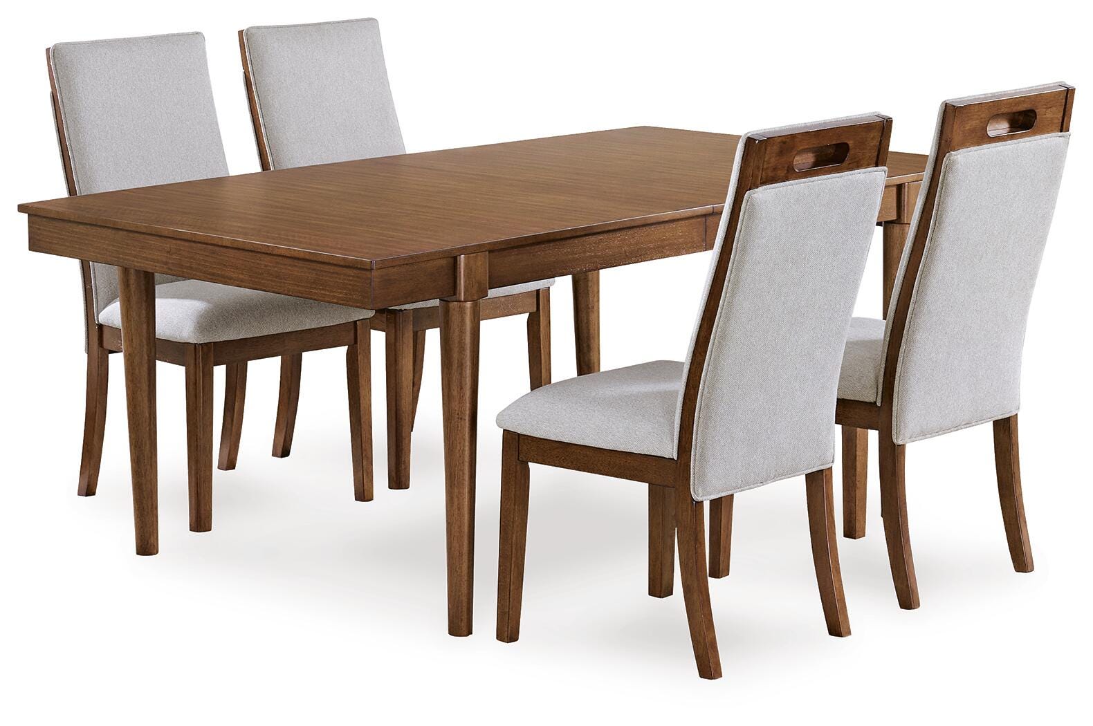 Lyncott Extension Dining Table and 4 Chairs (D615-SI)