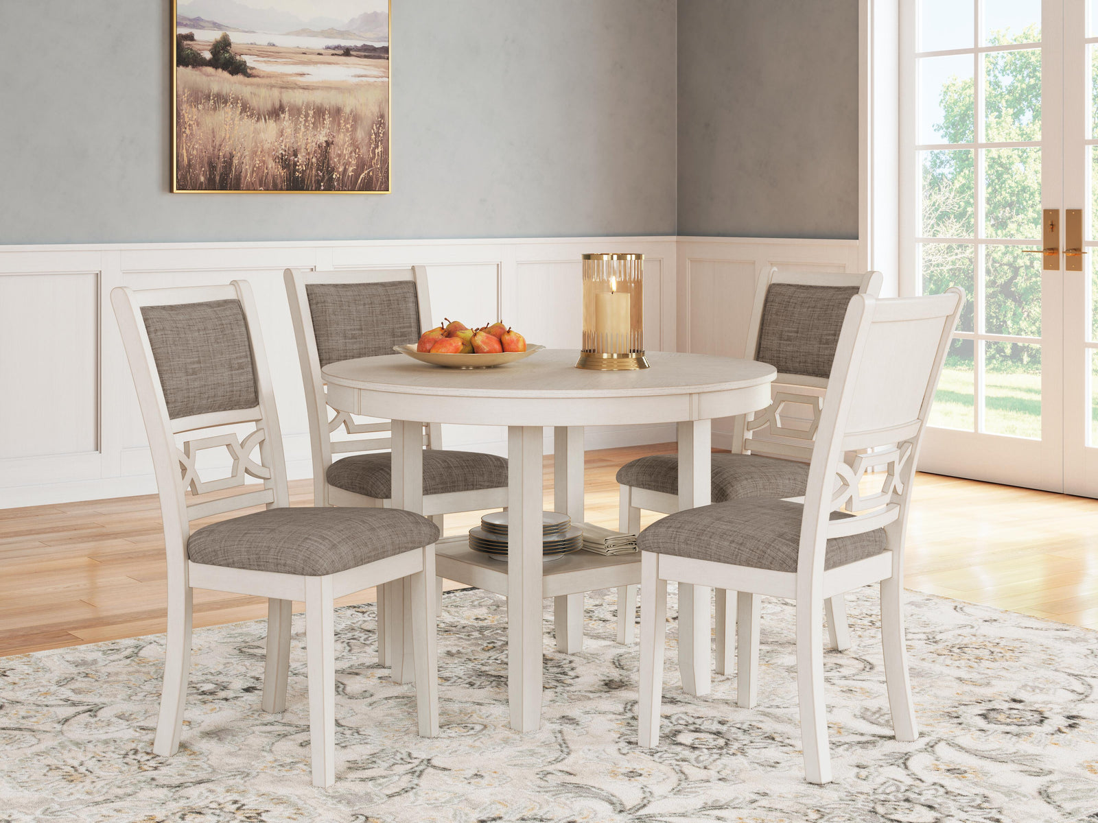 Erinberg Dining Table and 4 Chairs (Set of 5) (D423-SI) - Image 4