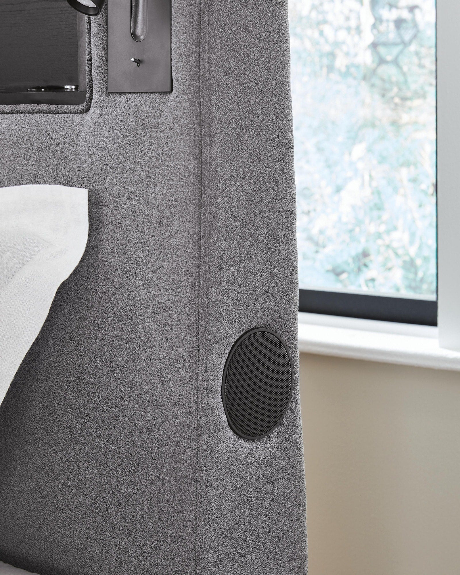 Finigale Twin Upholstered Bed with Wireless Audio (PCB2721-SI) - Image 14
