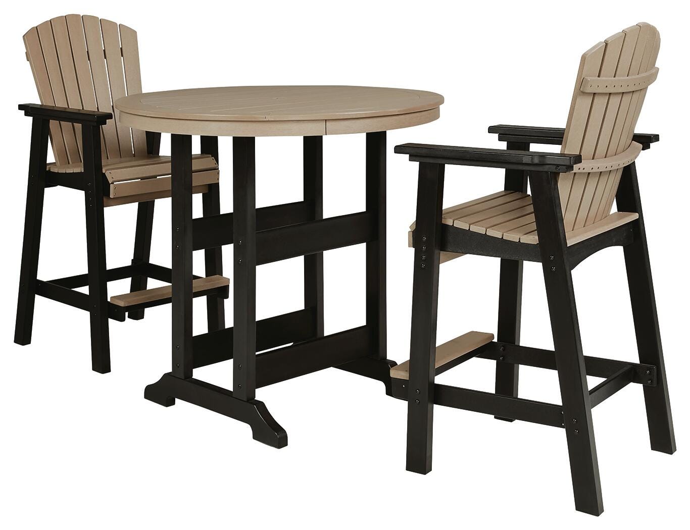Fairen Trail Outdoor Counter Height Dining Table with 2 Barstools (P211-SI)