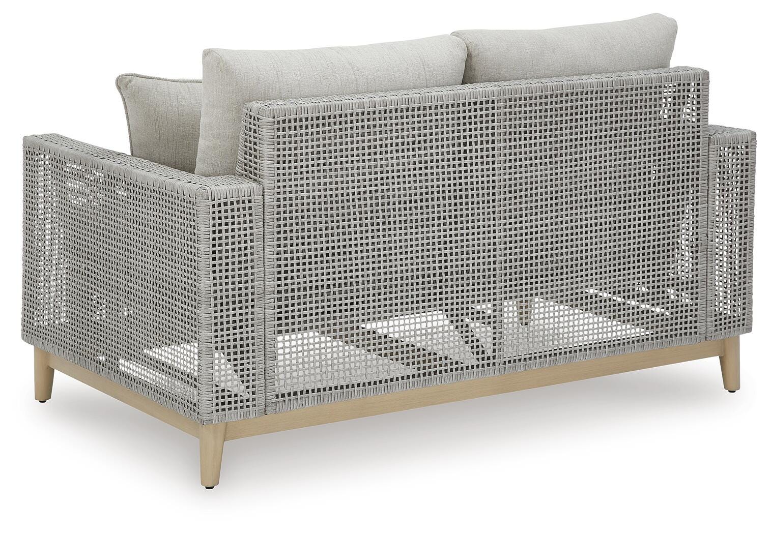 Seton Creek Outdoor Loveseat with Cushion (P798-SI) - Image 17