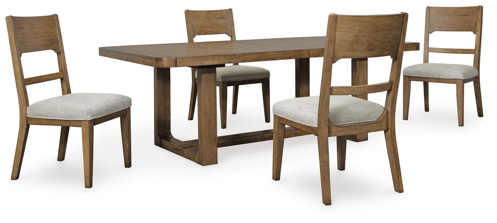 Cabalynn Extension Dining Table and 4 Chairs (D974-SI)