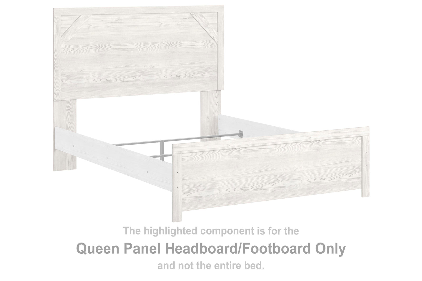 Gerridan Panel Headboard/Footboard - White/Gray (B1190-SI) - Image 2