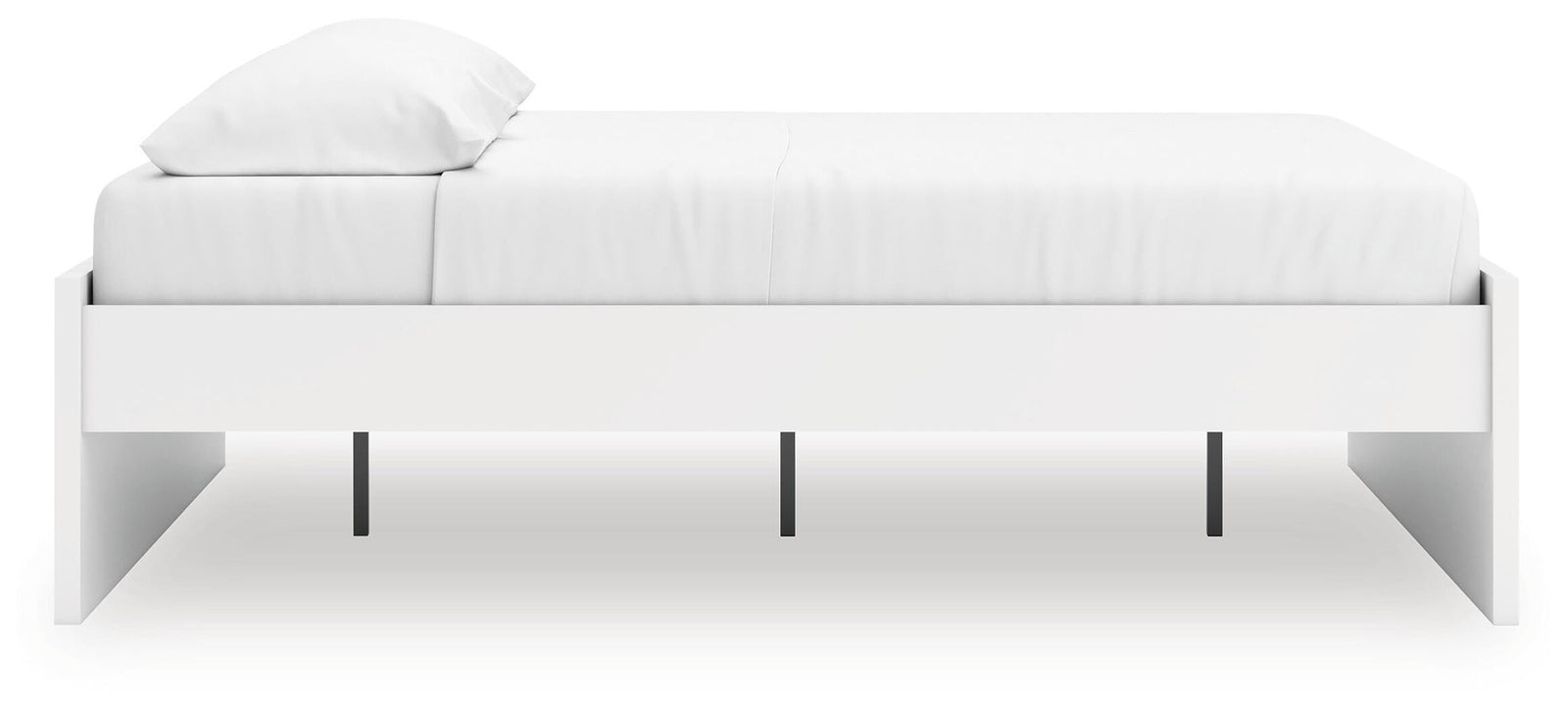 Onita Platform Bed - White (EB9630-SI) - Image 5