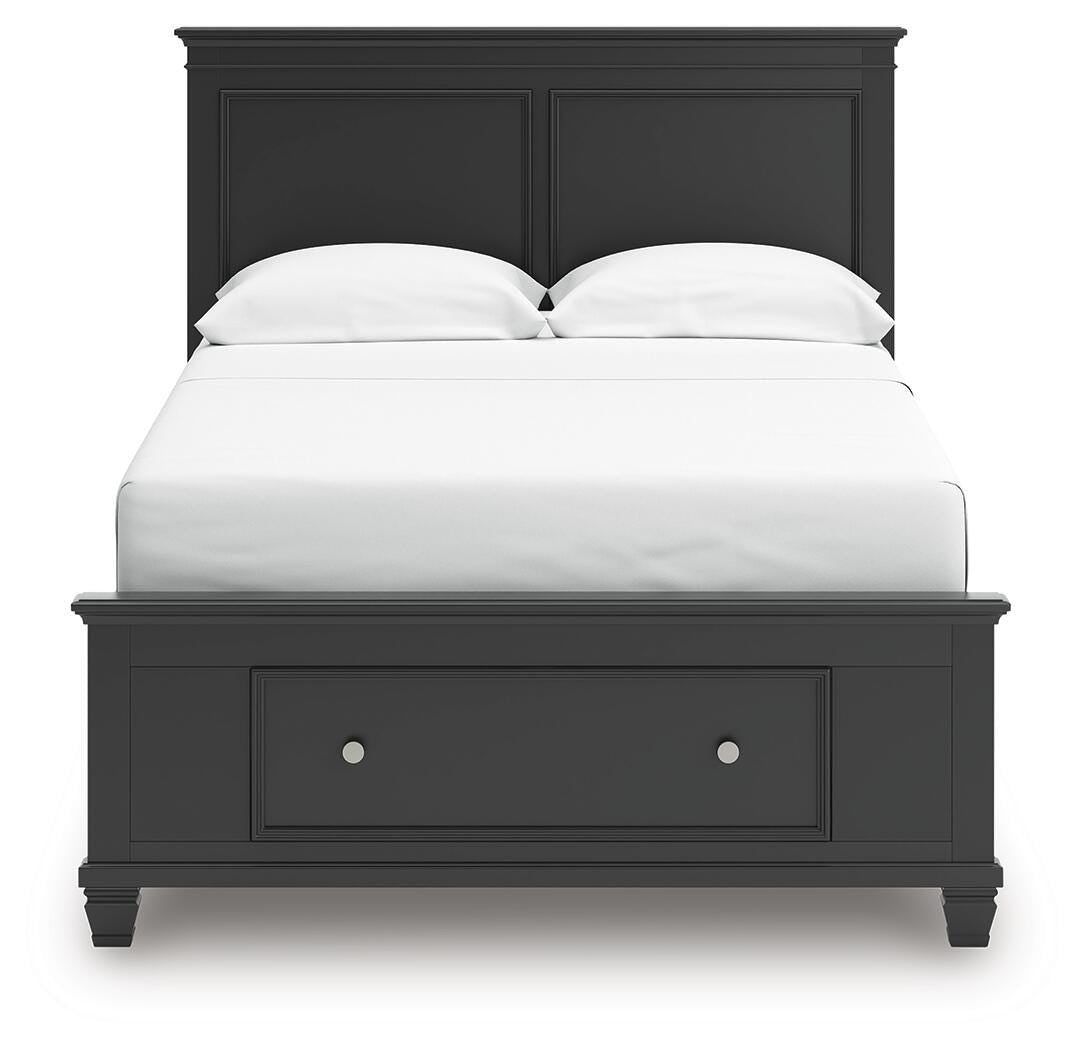 Lanolee Panel Storage Bed (Youth) - Black (B687-SI) - Image 4