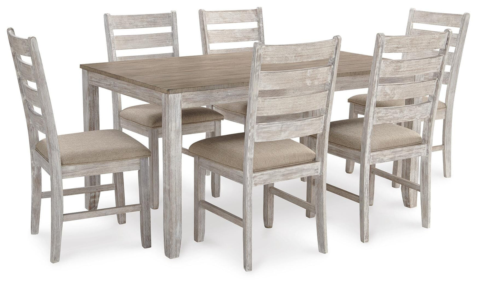 Skempton Dining Table and Chairs (Set of 7) (D394-SI)