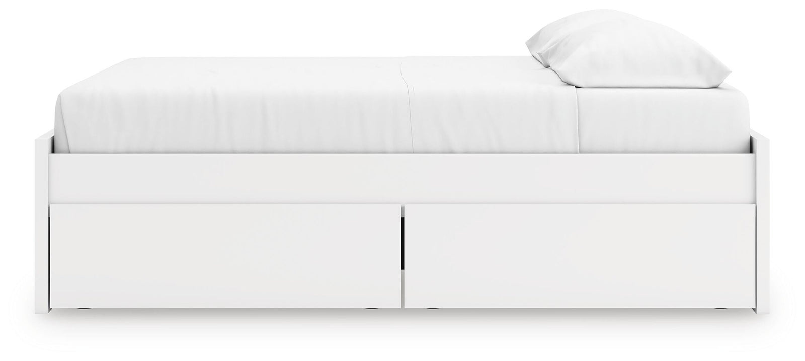 Onita Platform Bed with 2 Side Storage - White (EB9630-SI) - Image 8
