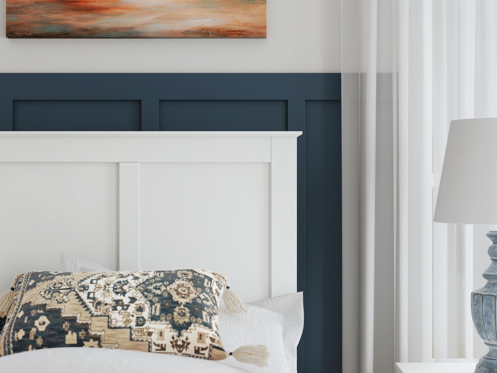 Bostwick Shoals Panel Bed (Youth) - White (B139-SI) - Image 9