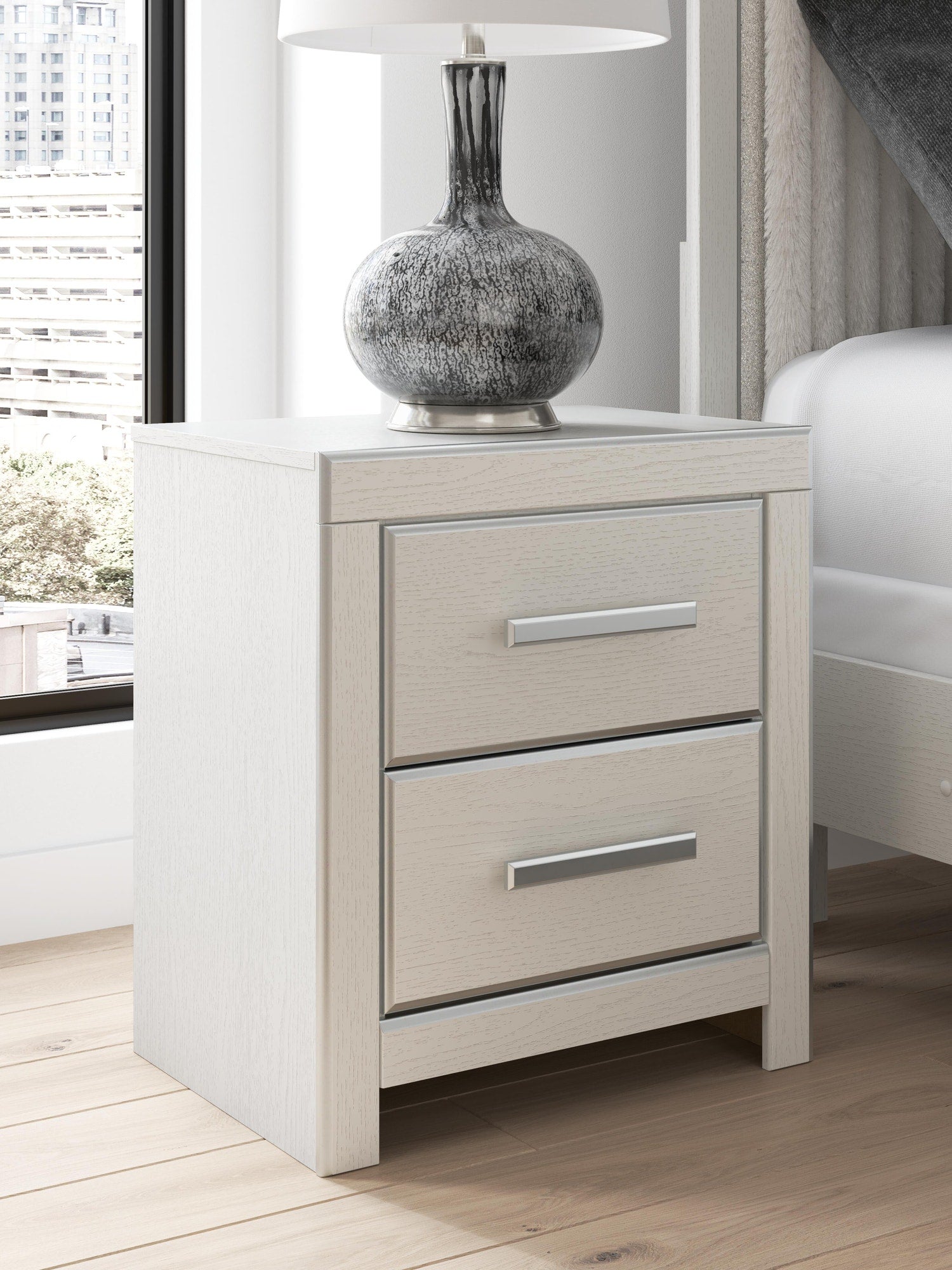 Zuraleus King/California King Upholstered Headboard/Footboard/Roll Slats (PCB3381-SI) - Image 40