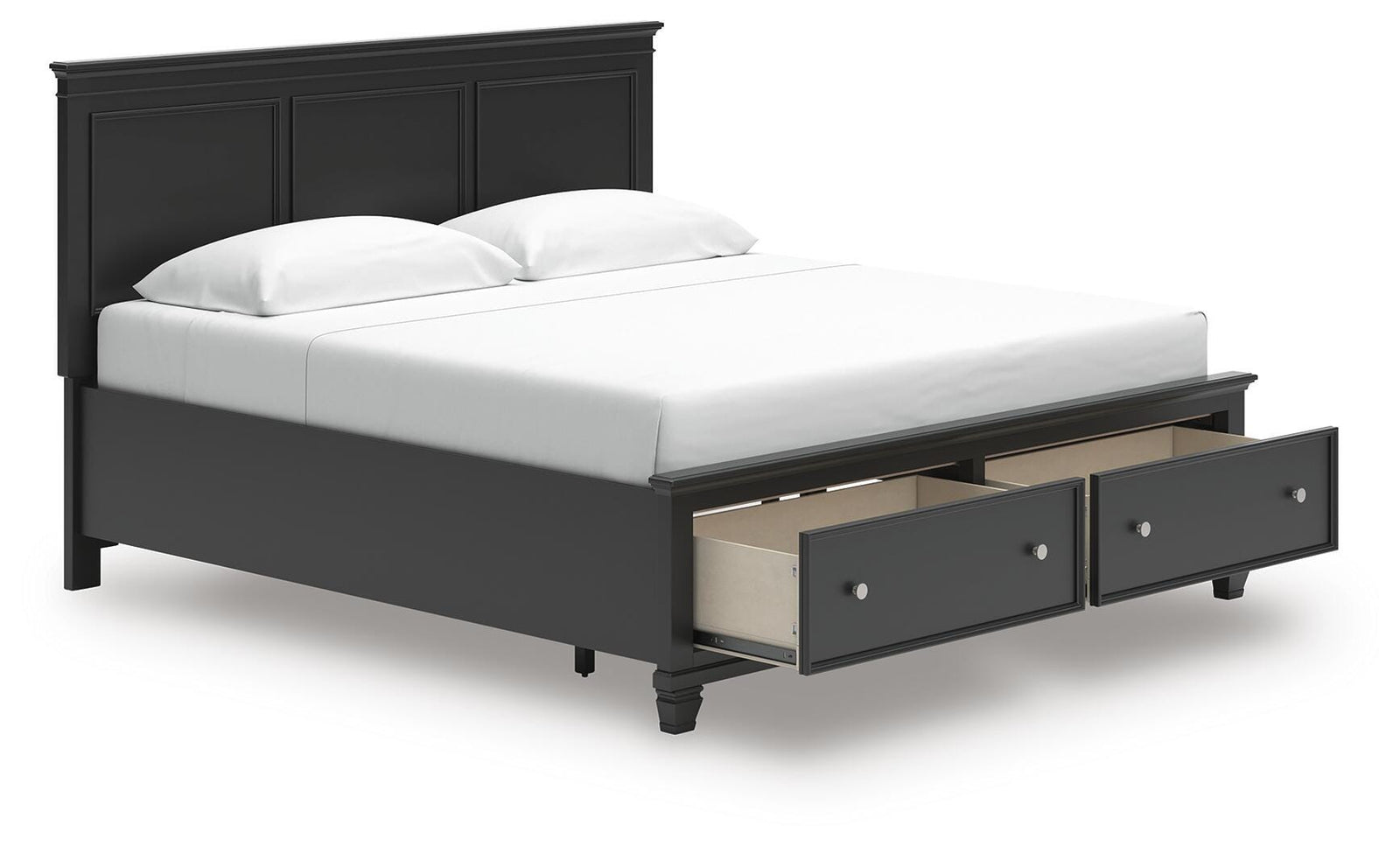 Lanolee Panel Storage Bed - Black (B687-SI) - Image 2