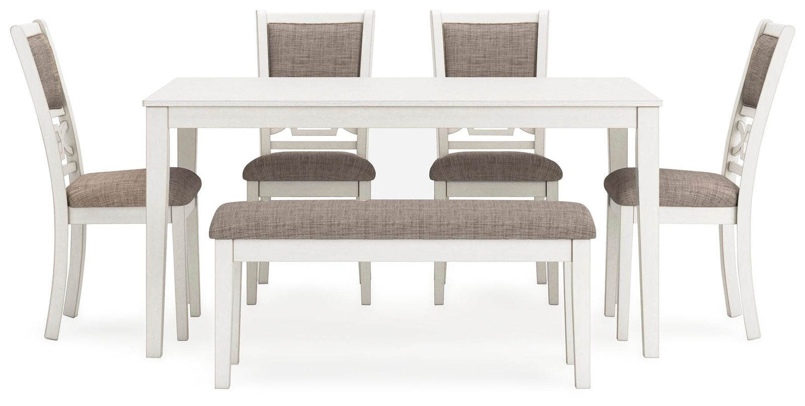 Erinberg Dining Table and 4 Chairs and Bench (Set of 6) (D423-SI) - Image 2