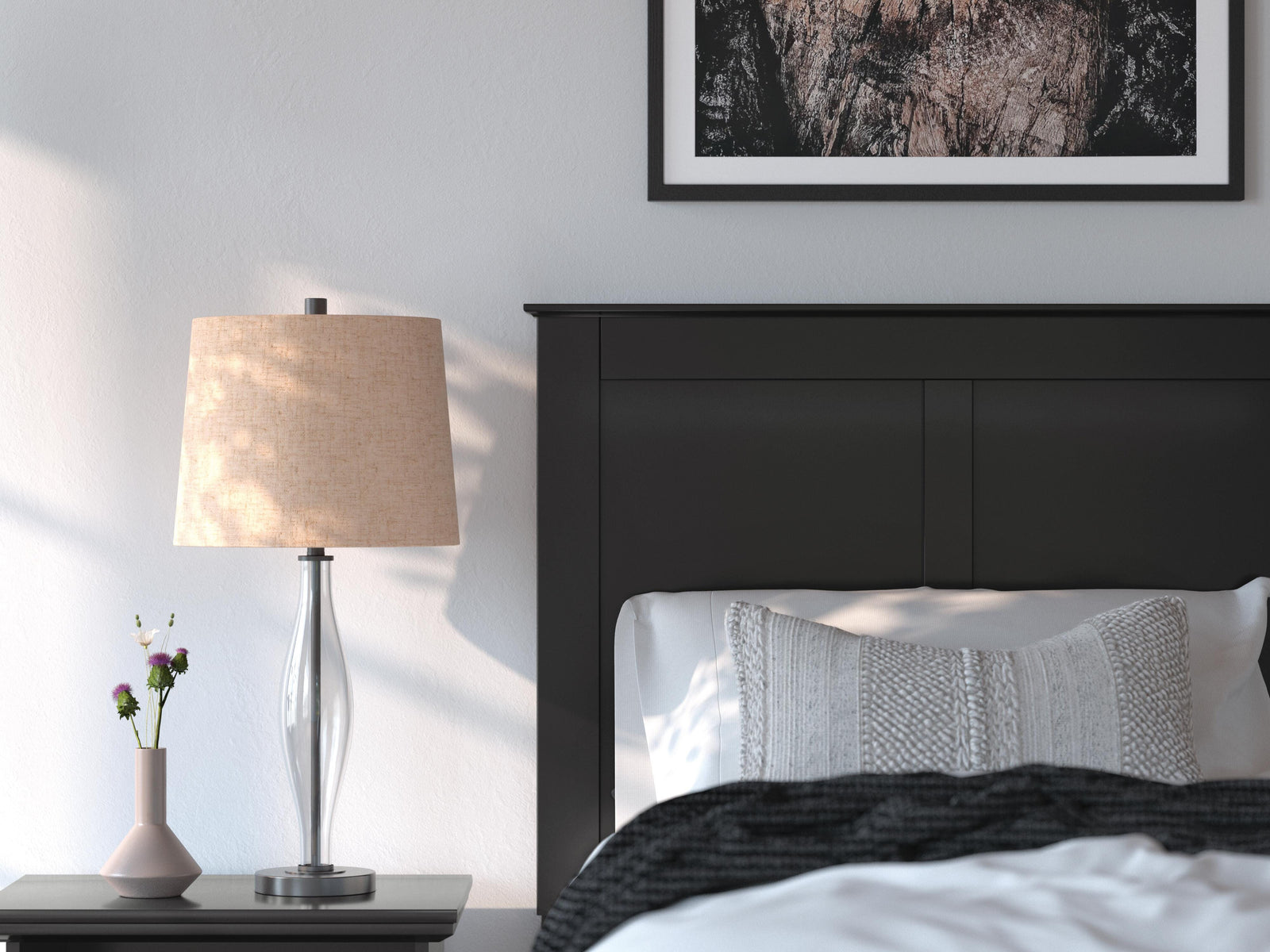 Maribel Panel Bed, Dresser, Mirror and Nightstand - Black (B138-SI) - Image 22