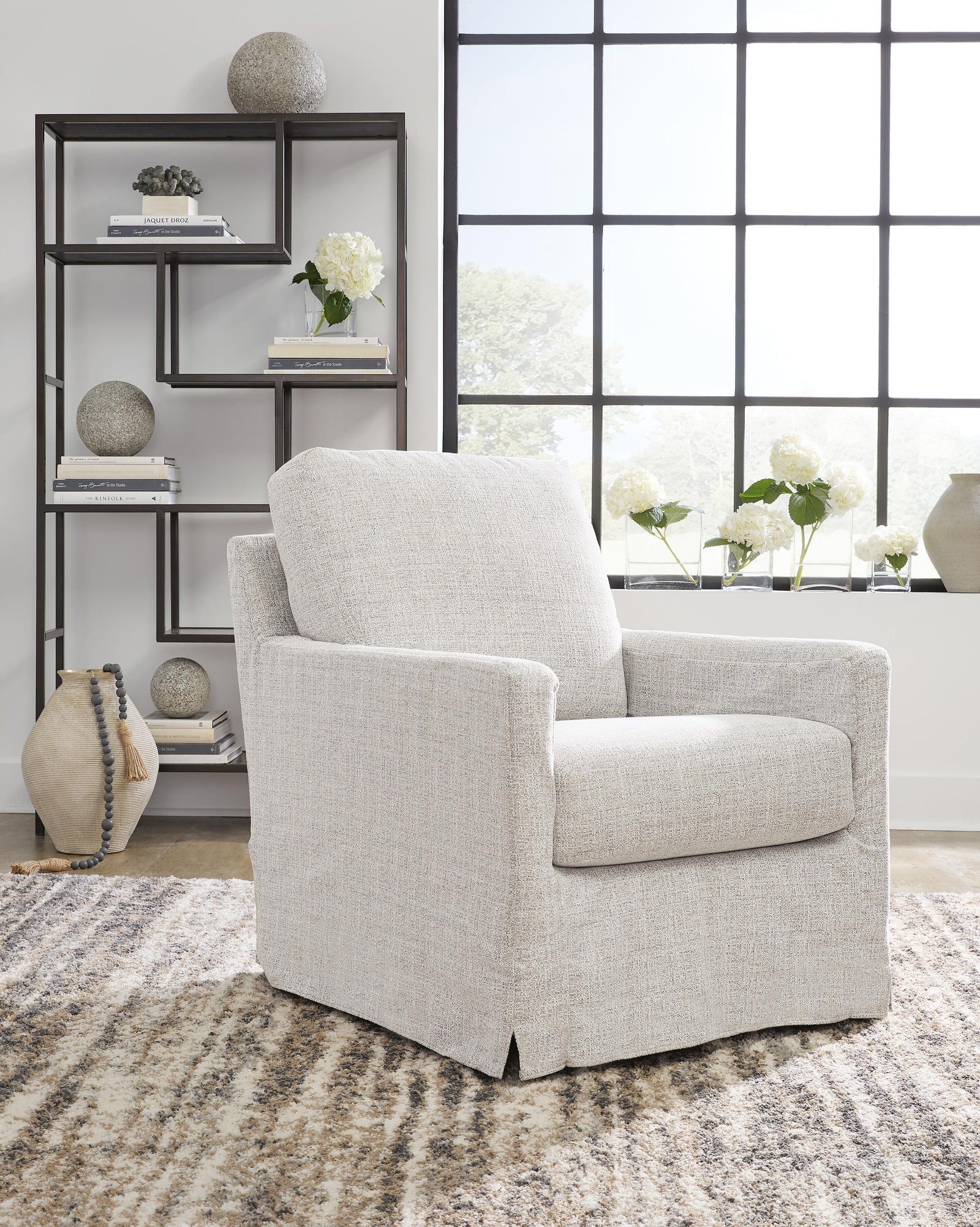 Nenana Next-Gen Nuvella Swivel Glider Accent Chair (A3000644-SI) - Image 5