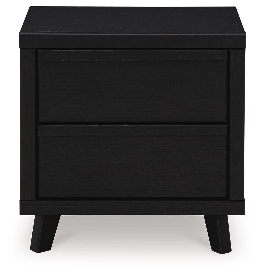 Danziar Nightstand - Black (B1013-SI)