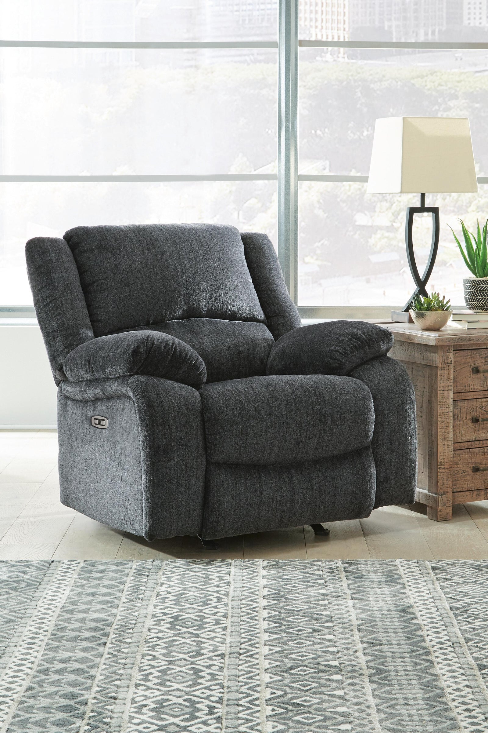 Draycoll Power Reclining Loveseat with Console (76504-SI) - Image 25