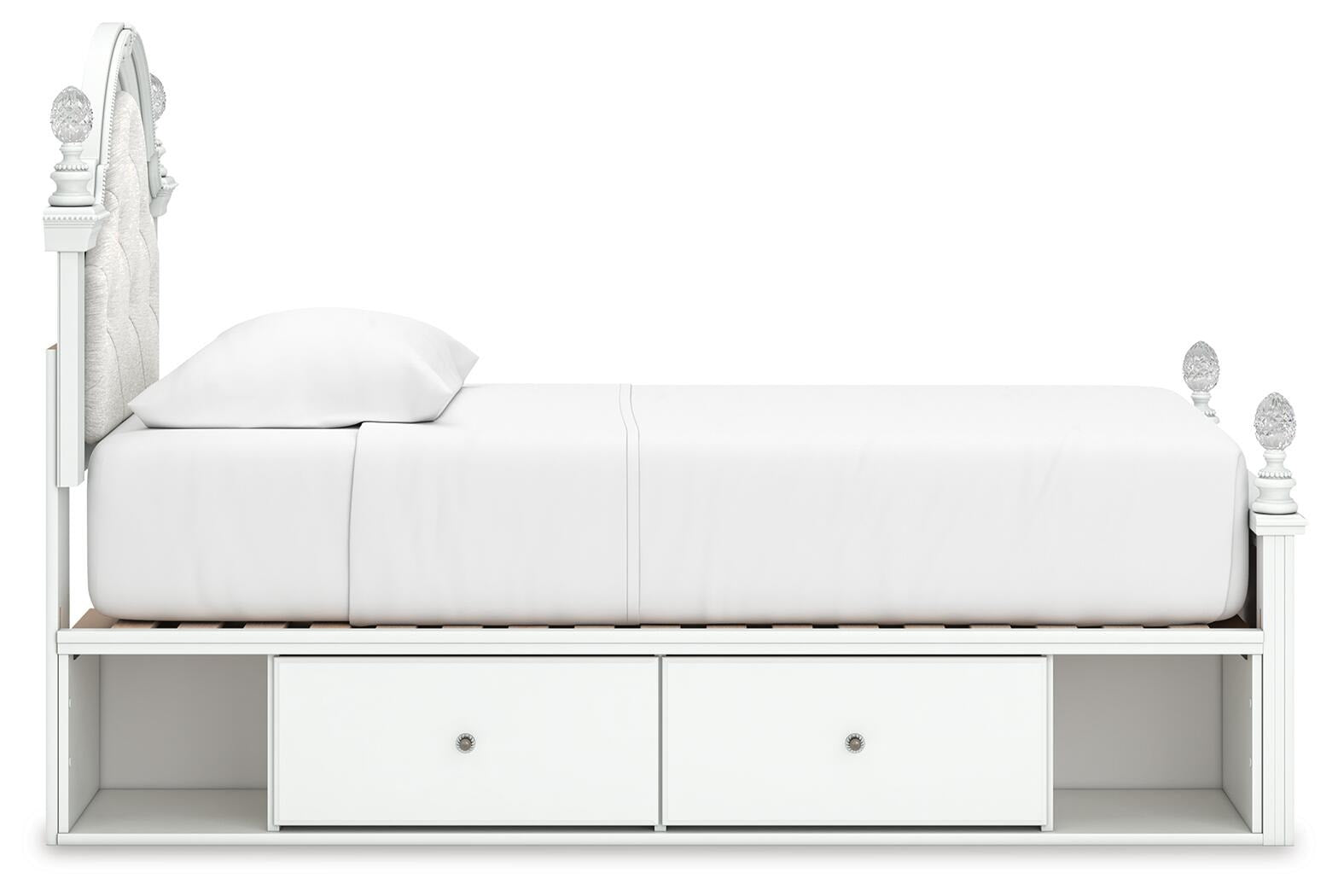 Kozlani Twin Upholstered Panel Storage Bed (PCB1819-SI) - Image 6