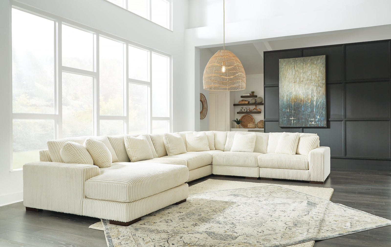 Lindyn 6-Piece Sectional with Chaise (21104-SI) - Image 3