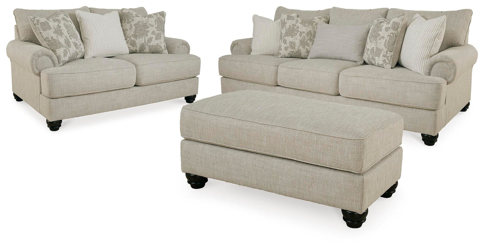 Asanti Sofa, Loveseat and Ottoman (13201-SI)
