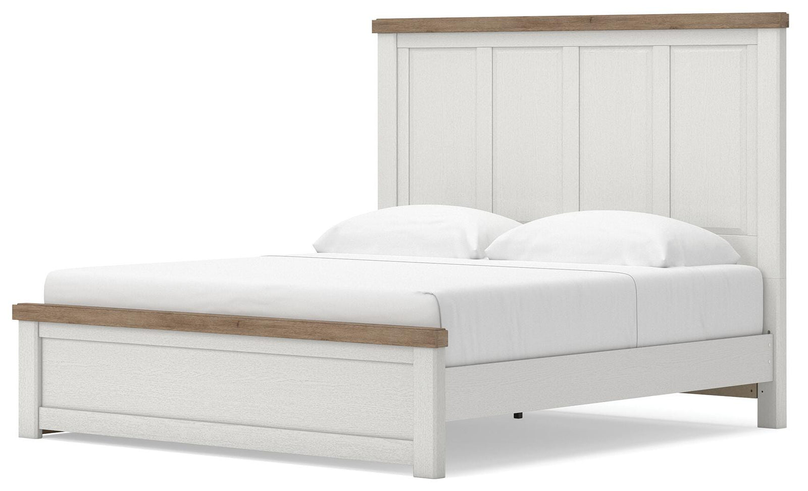 Savonport Panel Bed with Storage - White/Brown (B4615-SI) - Image 6