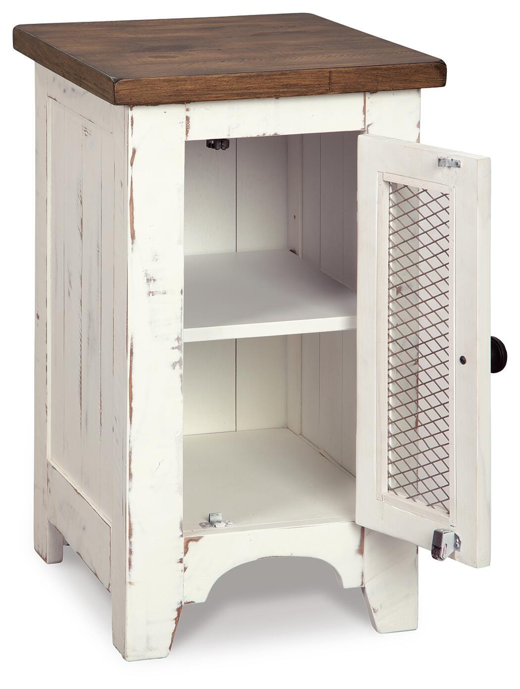 Wystfield Chairside End Table - White/Brown (T459-SI) - Image 3