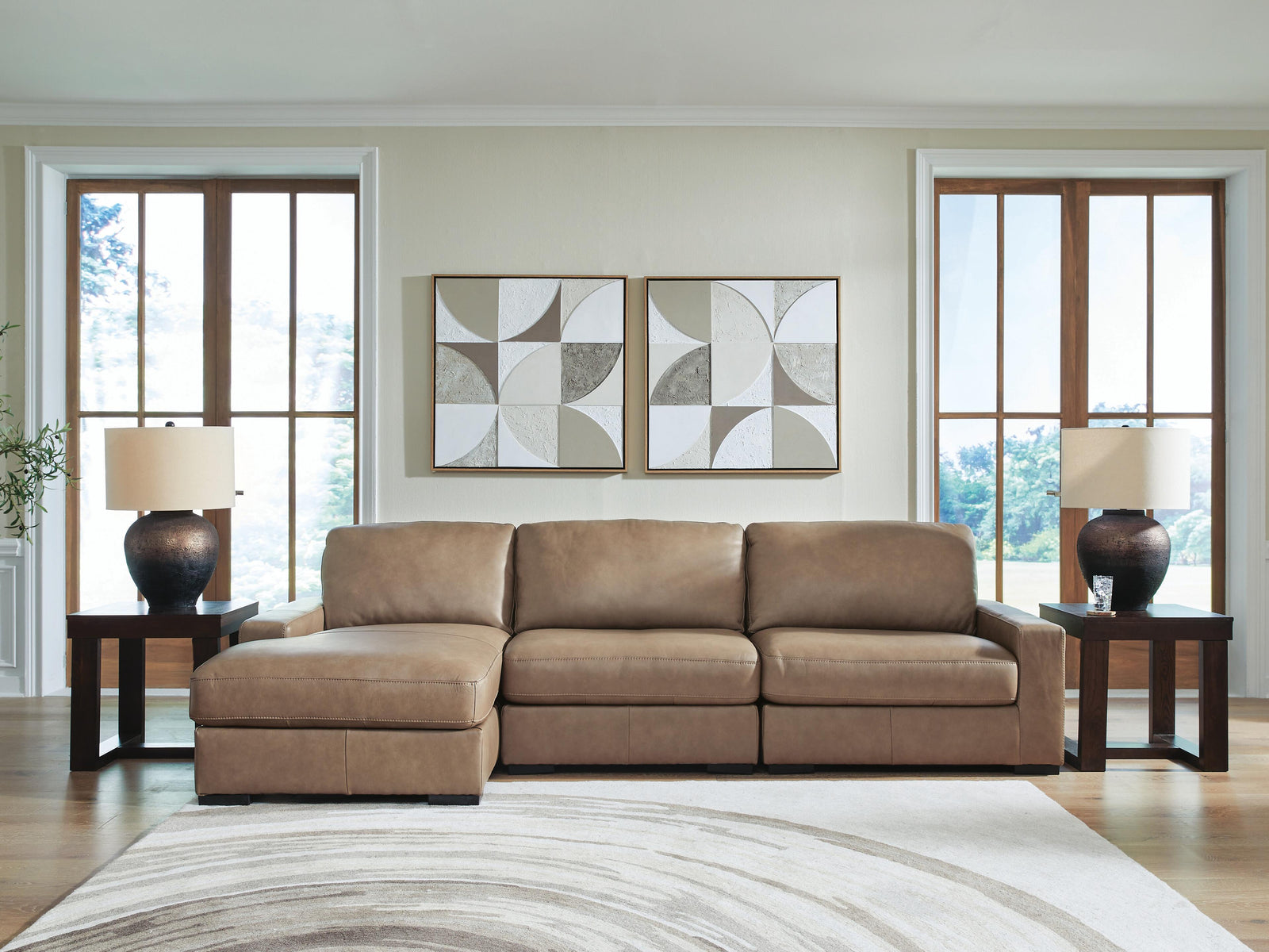 Veronella 3-Piece Sectional with Chaise (76106-SI) - Image 2
