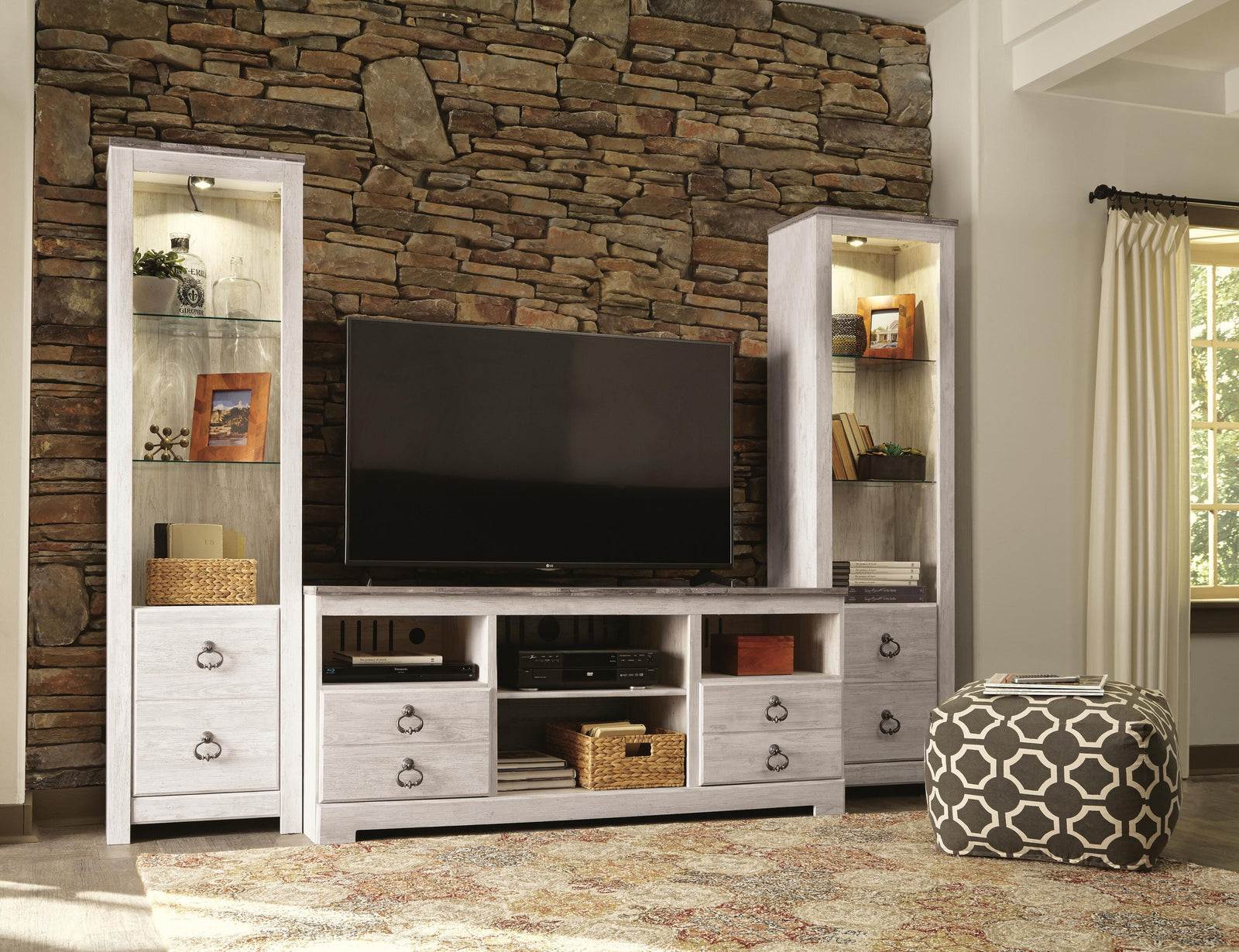 Willowton 3-Piece Entertainment Center (W267-SI) - Image 4
