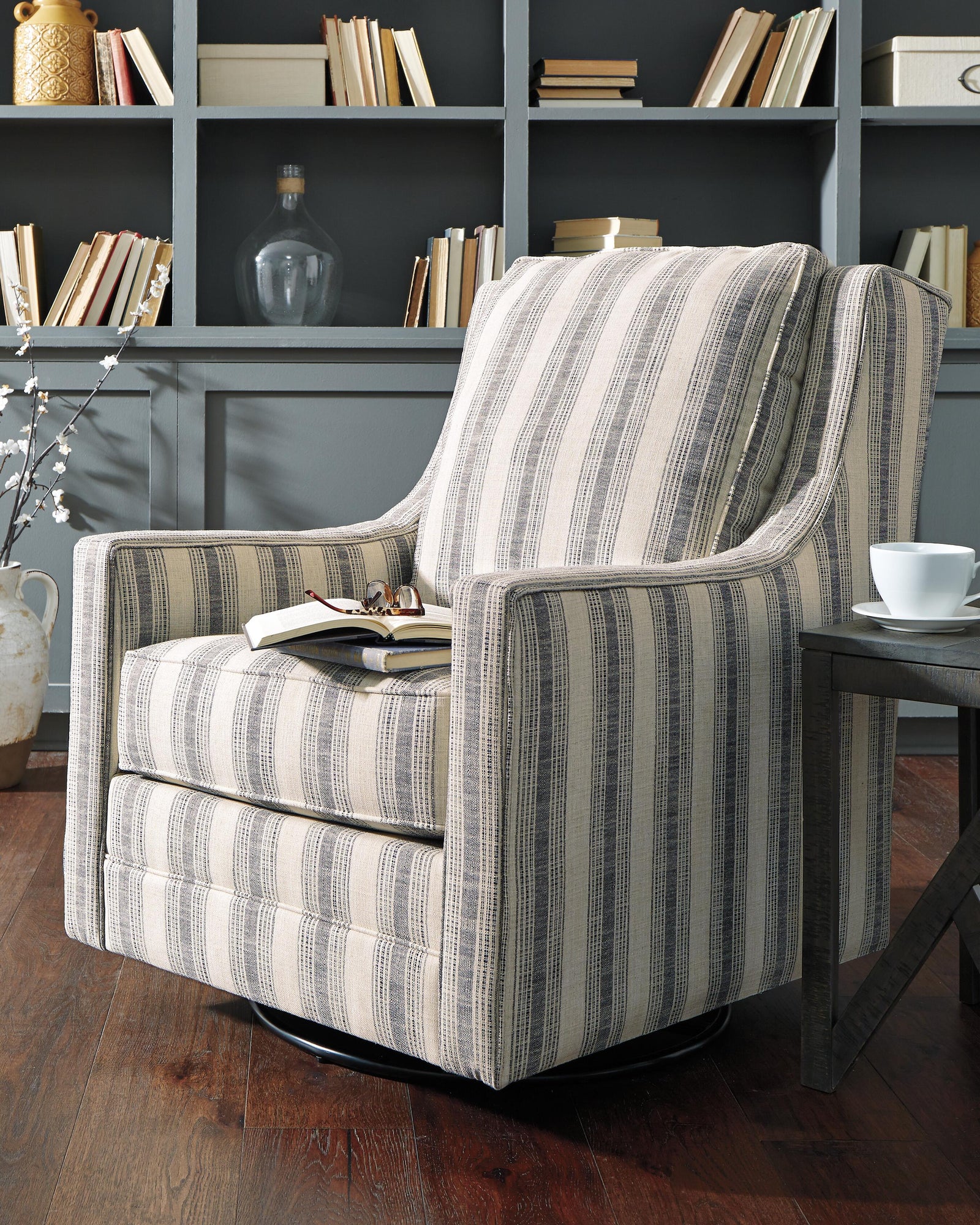 Kambria Swivel Glider Accent Chair (A3000207-SI) - Image 2