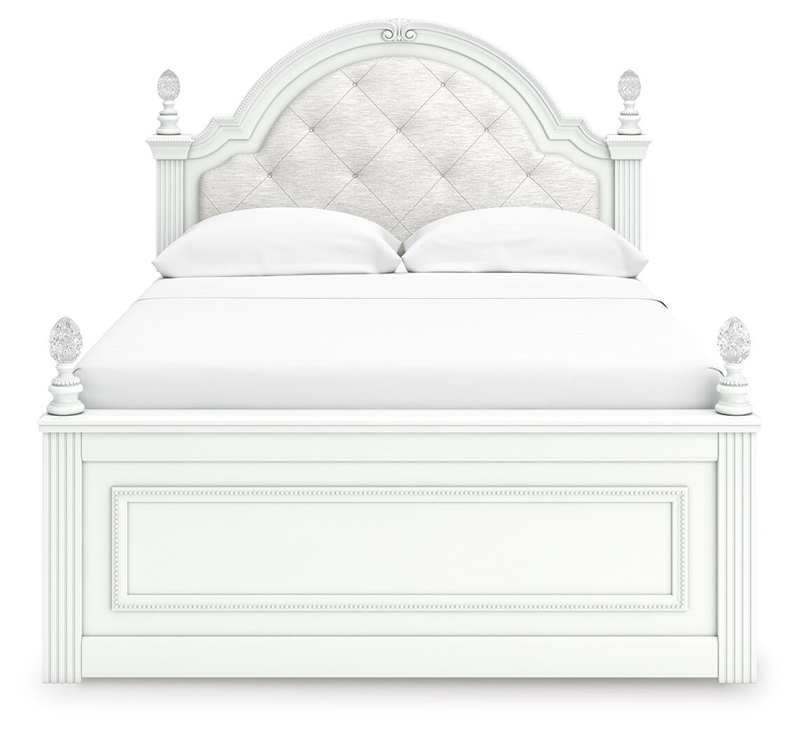 Kozlani Full Upholstered Panel Bed, Dresser and Mirror (PCB1819-SI) - Image 2