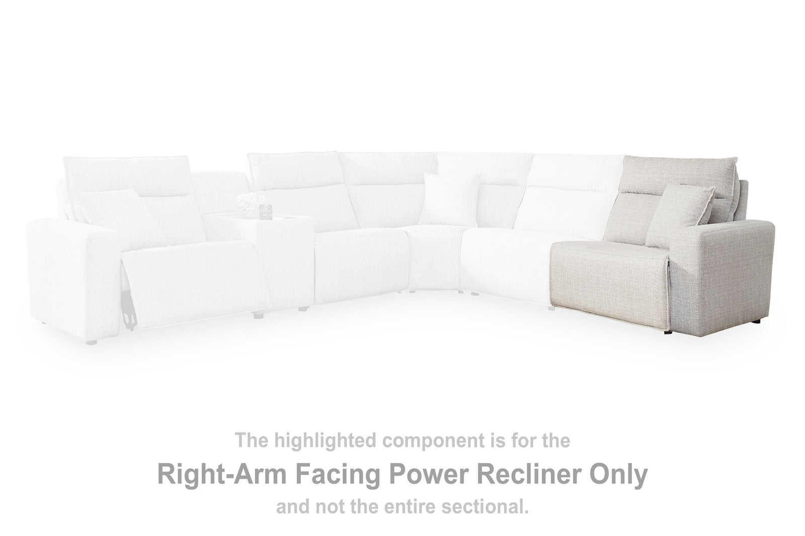 Modmax II Right-Arm Facing Power Chaise (65907-SI) - Image 19
