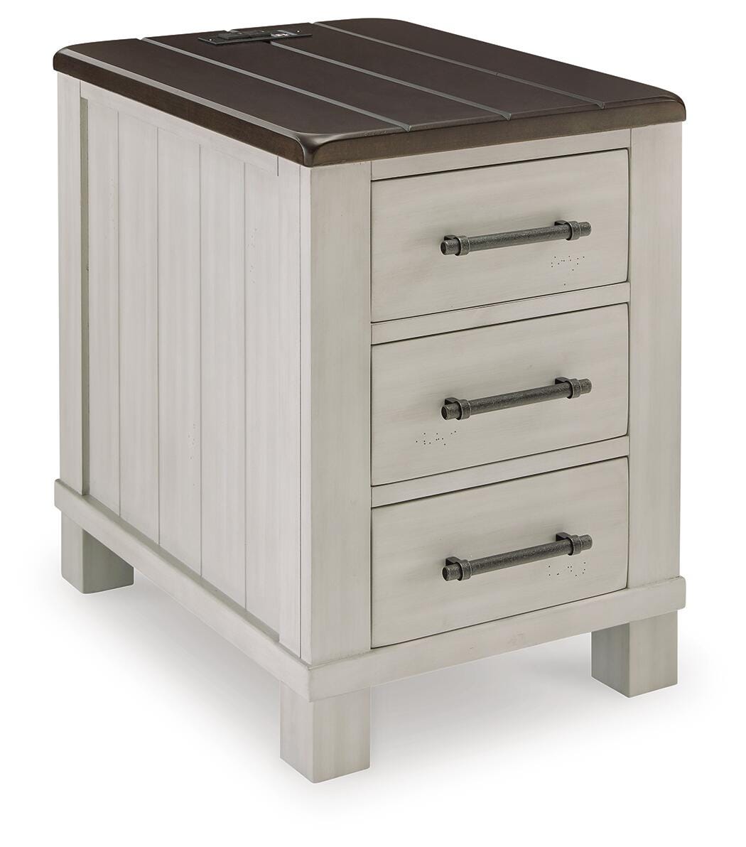 Darborn Lift-top Coffee Table and 2 Chairside End Tables - Gray/Brown (T796-SI) - Image 8