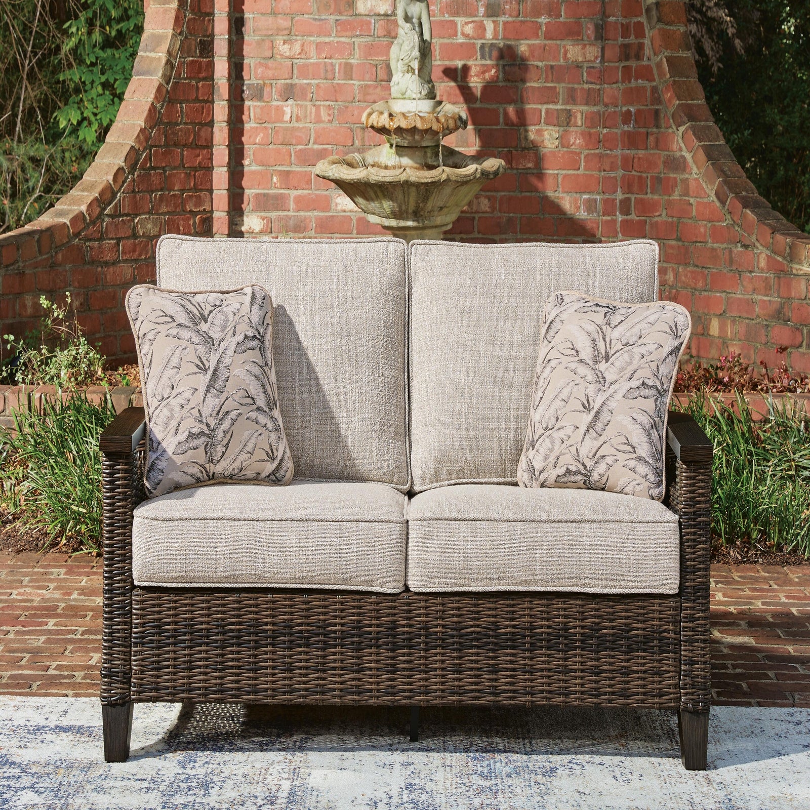 Monterey Point Outdoor Sofa with Cushion (PCP760-SI) - Image 2