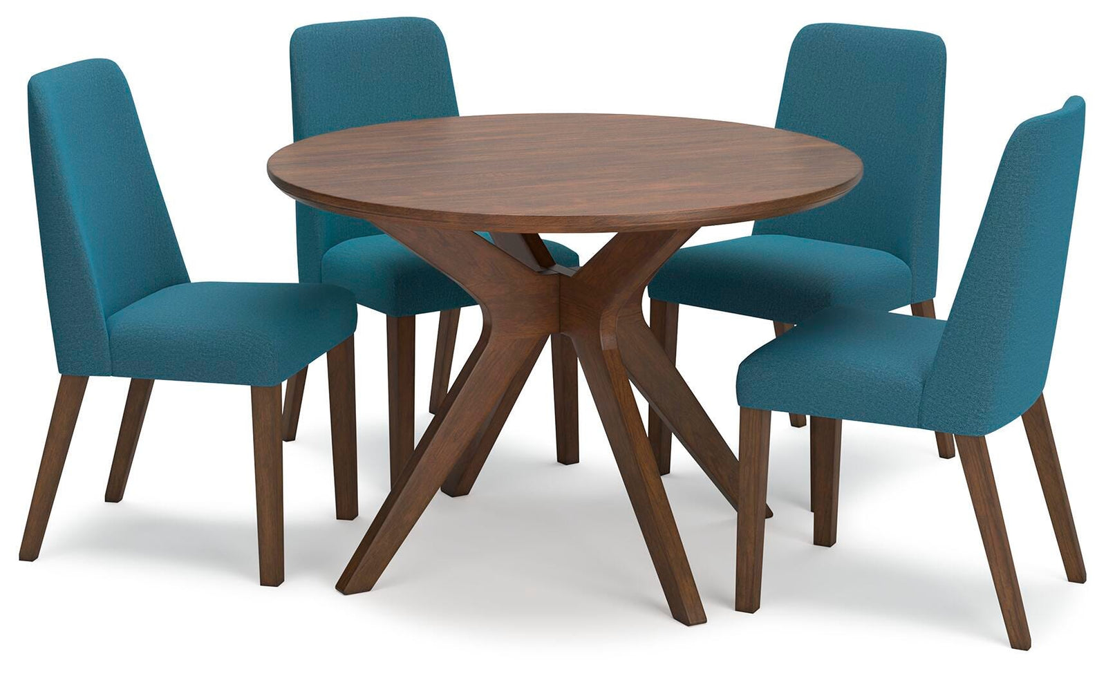 Lyncott Dining Table and 4 Chairs (D615-SI)