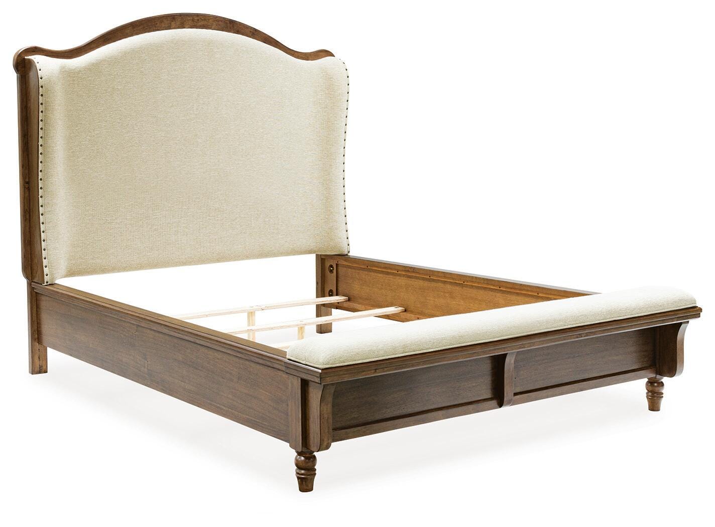 Sturlayne Upholstered Panel Bed - Brown (B787-SI)