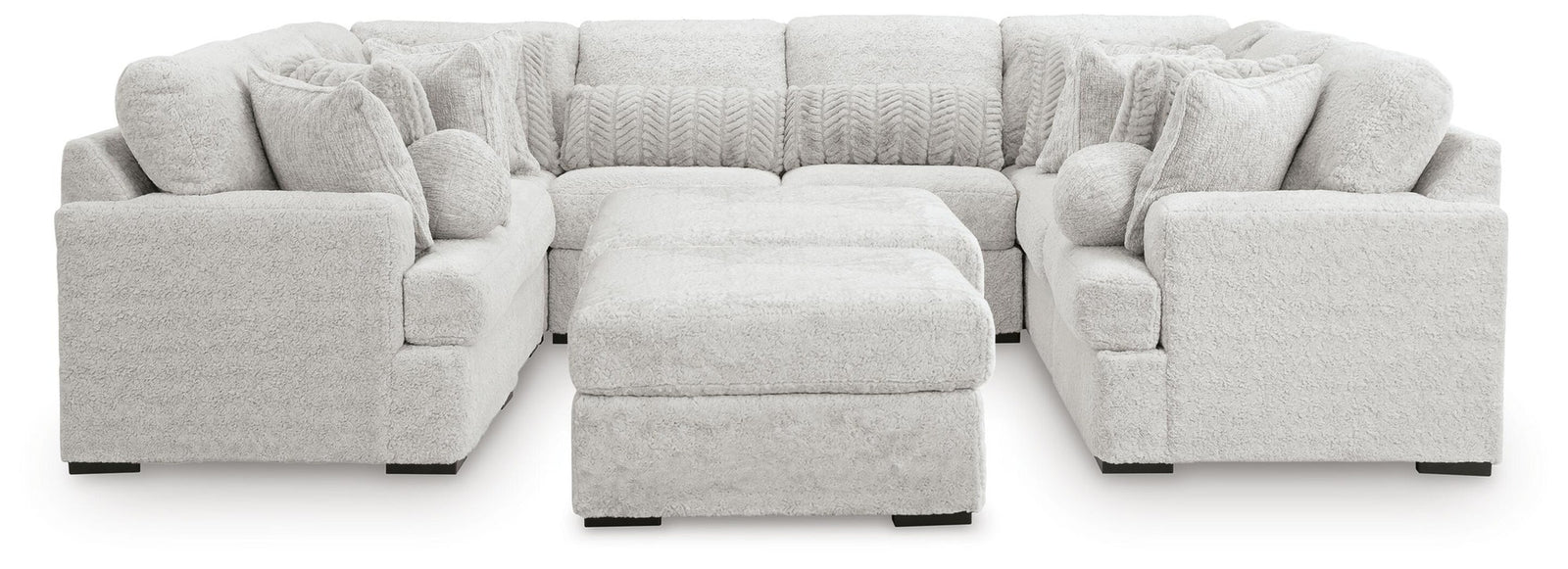 Cuddle Plush 10-Piece Sectional (PC59106-SI)