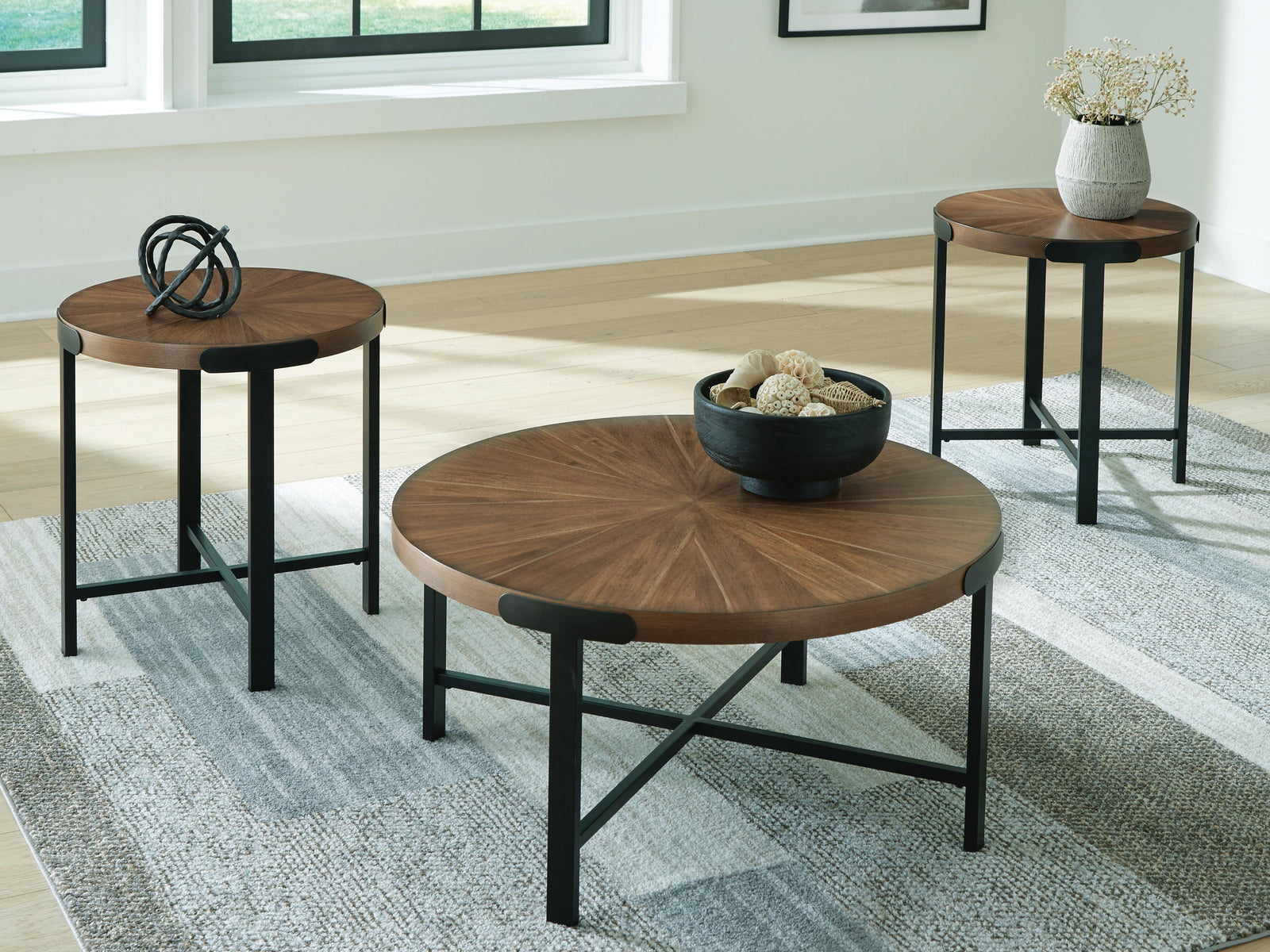 Crosstrail Table (Set of 3) - Brown (T483-SI) - Image 10
