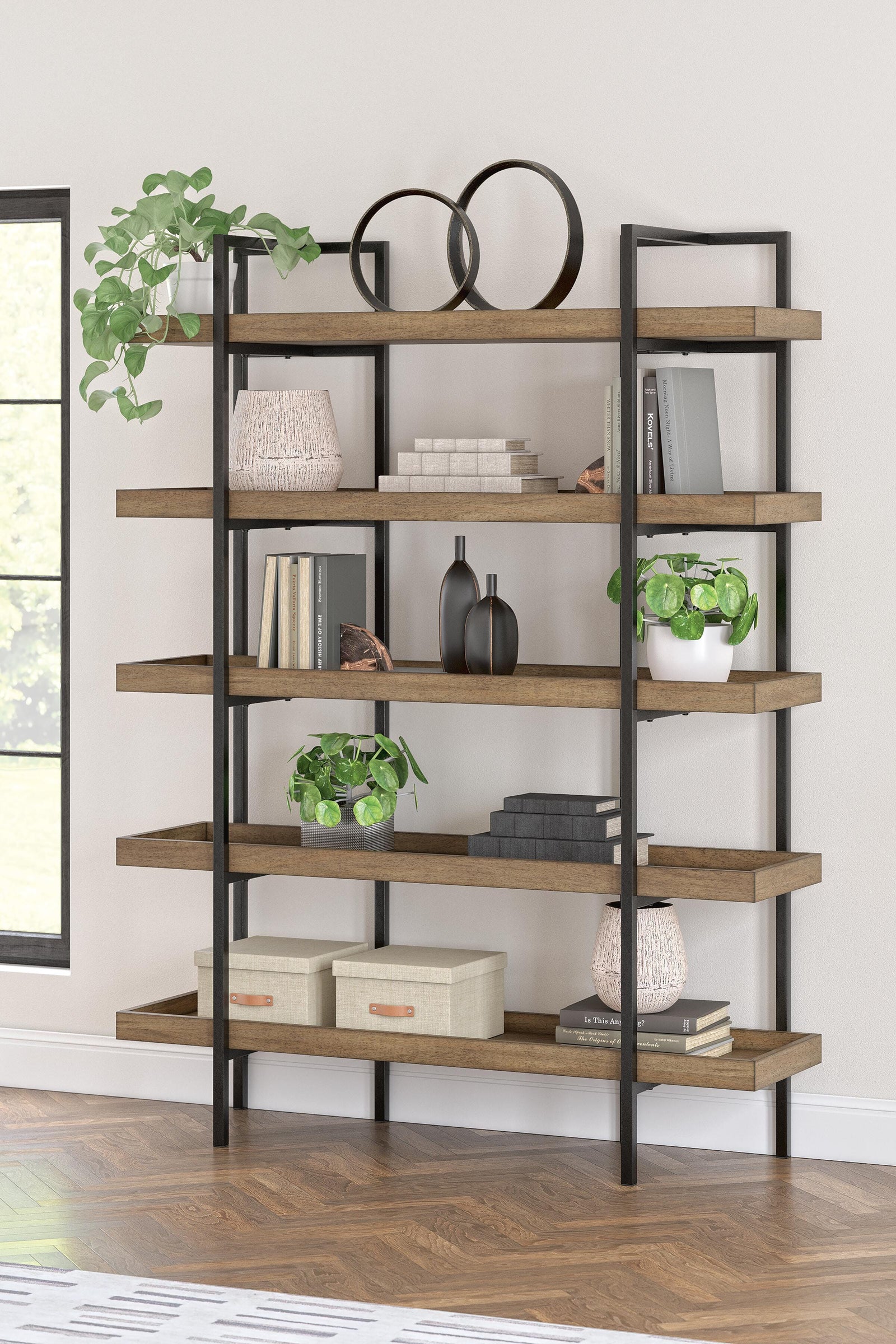 Montia 76 Bookcase (H632-SI) - Image 8