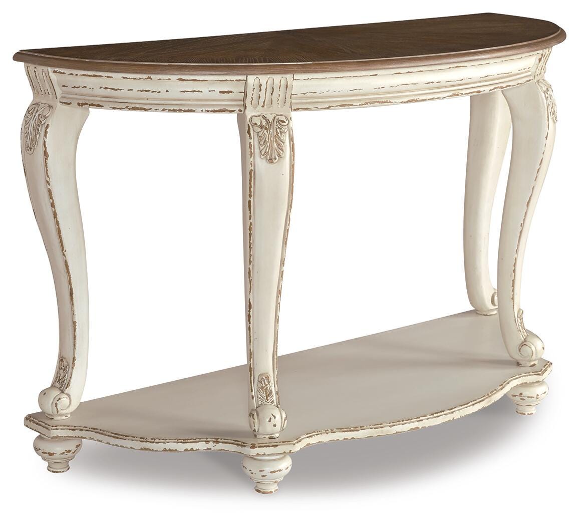 Realyn Coffee Table, 2 Ends and Console (T743-SI) - Image 6